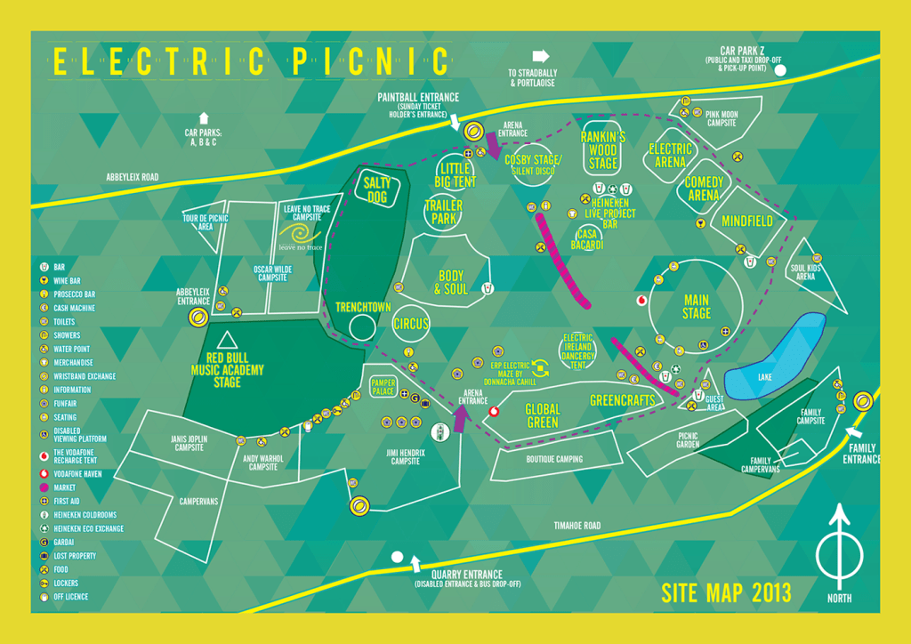 Electric Picnic Site Map
