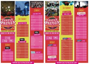 Castlepalooza stage times announced