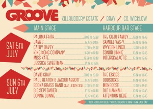 Groove Stage Times