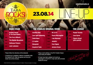 Tara Rocks stage times!