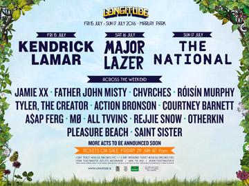 #Longitude2016 first acts announced.