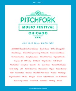 Pitchfork Music Festival Chicago 2016