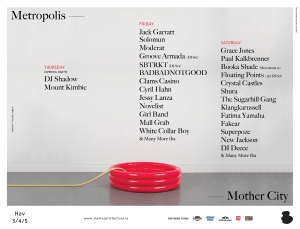 Metropolis 2016 new acts.