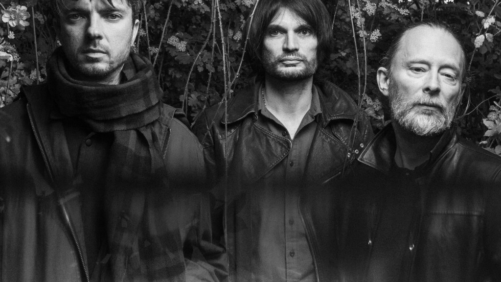 Thom Yorke, Jonny Greenwood and Tom Skinner - Photo by ALEX LAKE